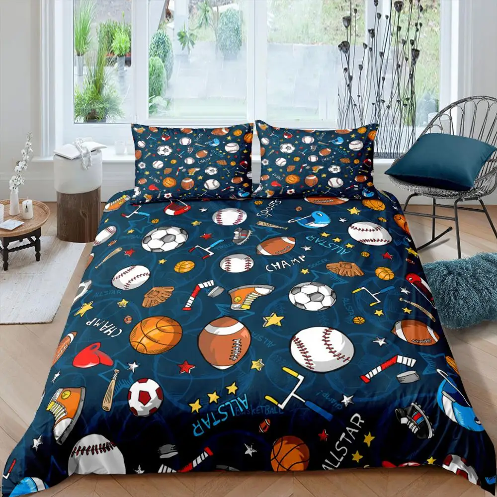 3D Printed Football Duvet Cover Soccer Football Bedding Sets Queen King Single Size Luxury Child Kids Covers Bed Linen 2/3Pcs
3D Printed Football Duvet Cover Soccer Football Bedding Sets Queen King Single Size Luxury Child Kids Covers Bed Linen 2/3Pcs