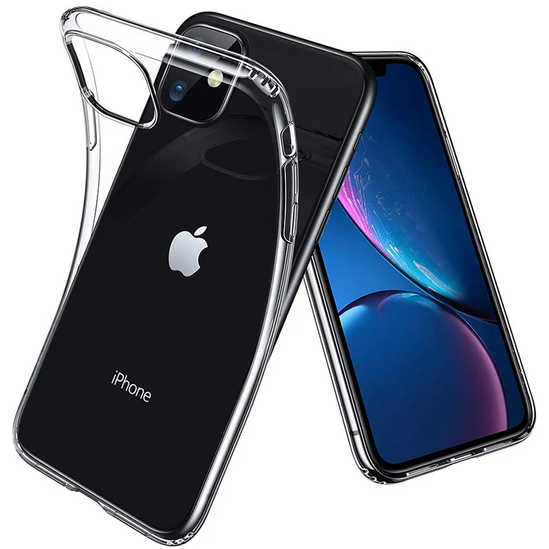 Ультратонкий 0 3 мм Мягкий Силиконовый ТПУ прозрачный чехол для iPhone 11 Pro Max XS XR X 8 7 6