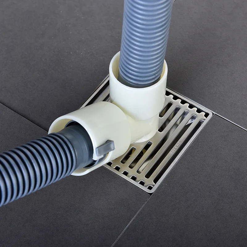 304 stainless steel odor-proof toilet blocking washing machine floor drain joint two-use three-way pipe elbow
304 stainless steel odor-proof toilet blocking washing machine floor drain joint two-use three-way pipe elbow
