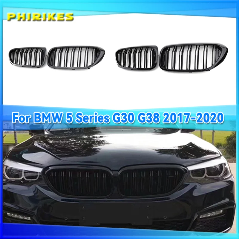 2PCS Car Racing Grill Meteor Diamond Star Style Front Kidney Grille Bumper For BMW 5 Series G30 G31 G38 520i 530i 540i 2018 2019
2PCS Car Racing Grill Meteor Diamond Star Style Front Kidney Grille Bumper For BMW 5 Series G30 G31 G38 520i 530i 540i 2018 2019