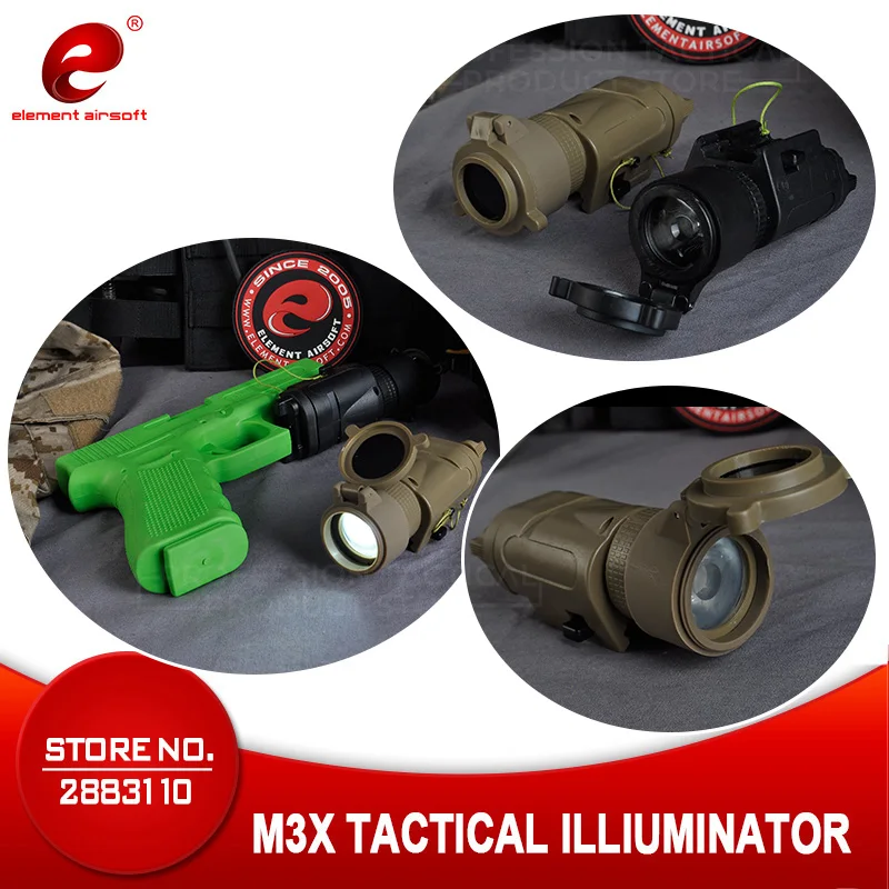 Element Airsoft тактический фонарь вспышка светильник пистолет TL 3 воин Системы M3X