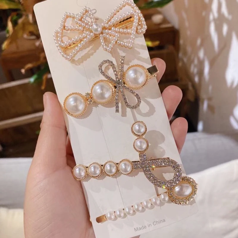 Women Girls Pearl Leaf Hair Clips Set Accessories Headwear Set Hairpins Crystal Rhinestone Scissors Shape Barrette Gift
Women Girls Pearl Leaf Hair Clips Set Accessories Headwear Set Hairpins Crystal Rhinestone Scissors Shape Barrette Gift
