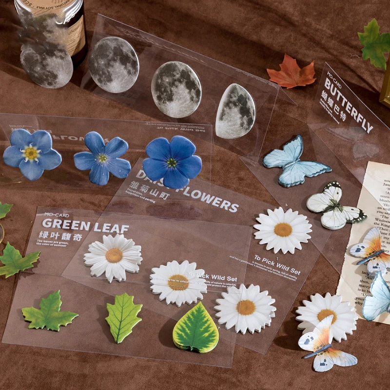 60 Sheets/pack Flowers Leaves Moon Shaped Sticky Notes Message Index Memo Pad Portable Notepad Decoration Scrapbook Stationery
60 Sheets/pack Flowers Leaves Moon Shaped Sticky Notes Message Index Memo Pad Portable Notepad Decoration Scrapbook Stationery