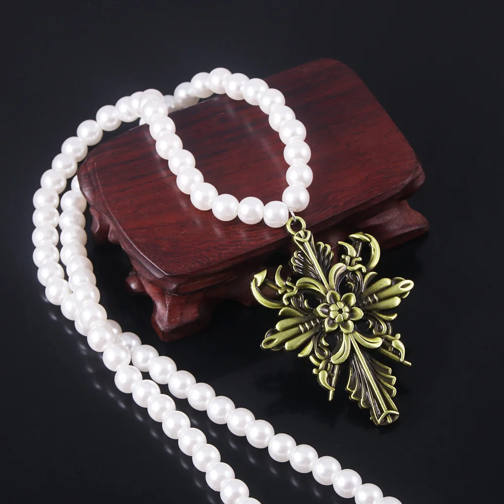 Game Residents Evils 8 Village Pearl Necklaces Vampire Lady Alcina Dimitrescu Pendant Necklace Choker Women Cosplay Jewelry Prop
Game Residents Evils 8 Village Pearl Necklaces Vampire Lady Alcina Dimitrescu Pendant Necklace Choker Women Cosplay Jewelry Prop