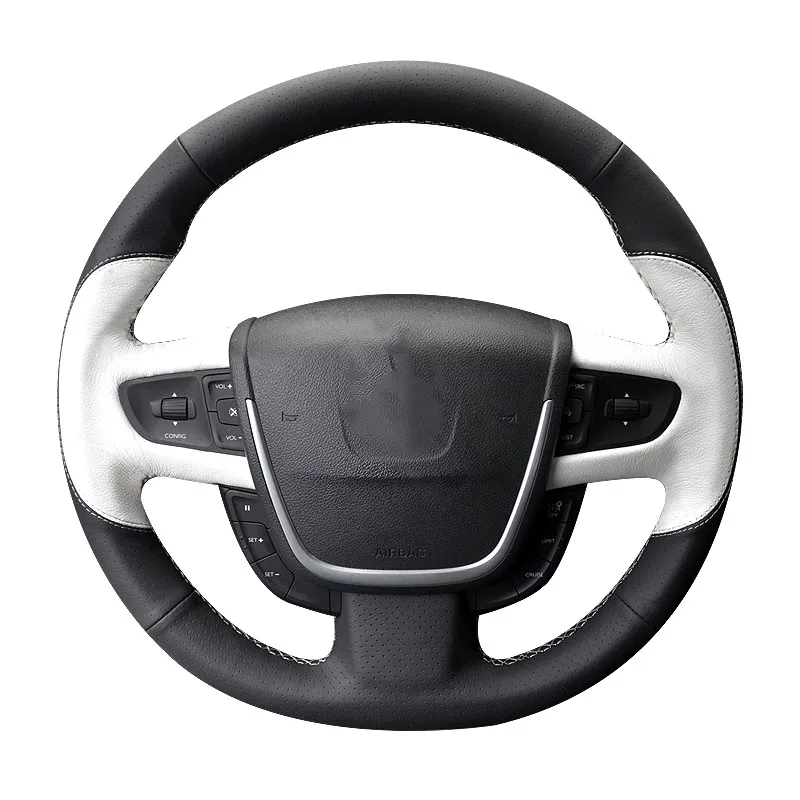 Cover customization DIY hand-stitched leather car steering wheel cover for Peugeot 2008 3008 301 408 508l 308s Accessories 
Cover customization DIY hand-stitched leather car steering wheel cover for Peugeot 2008 3008 301 408 508l 308s Accessories