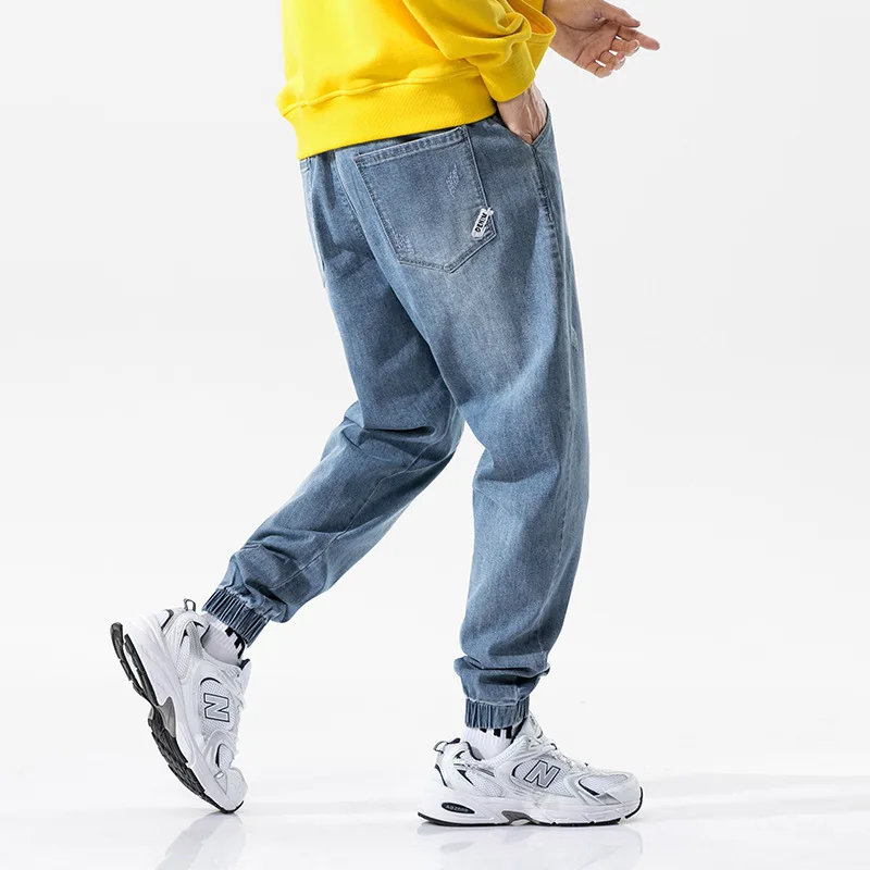 Streetwear Men's Jeans Loose Elastic Waist Classic Harem Pants Denim Cargo Pants 5XL Slack Bottom Hip Hop Blue Jogger Jeans Male
Streetwear Men's Jeans Loose Elastic Waist Classic Harem Pants Denim Cargo Pants 5XL Slack Bottom Hip Hop Blue Jogger Jeans Male