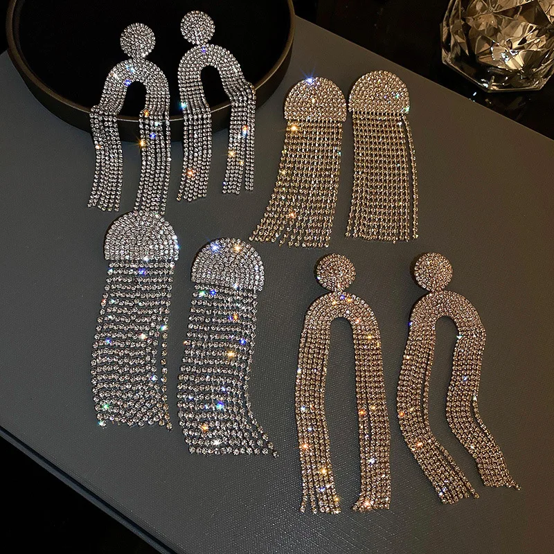 925 Silver Needle Shiny Diamond U-shaped Jellyfish Long Tassel Studded Earrings For Women Sexy Gold Fashion Jewelry Wholesale
925 Silver Needle Shiny Diamond U-shaped Jellyfish Long Tassel Studded Earrings For Women Sexy Gold Fashion Jewelry Wholesale