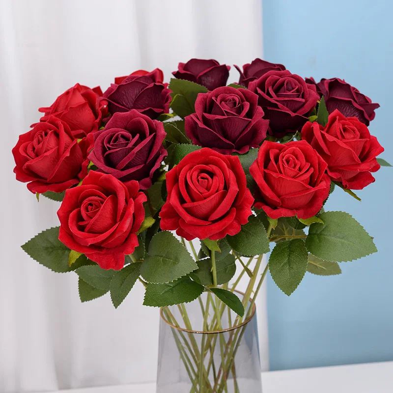 Lmitation Flannelette Rose Artificial Flower Decoration Wedding Supplies Artificial Flower Ornaments Valentine's Day Gifts
Lmitation Flannelette Rose Artificial Flower Decoration Wedding Supplies Artificial Flower Ornaments Valentine's Day Gifts