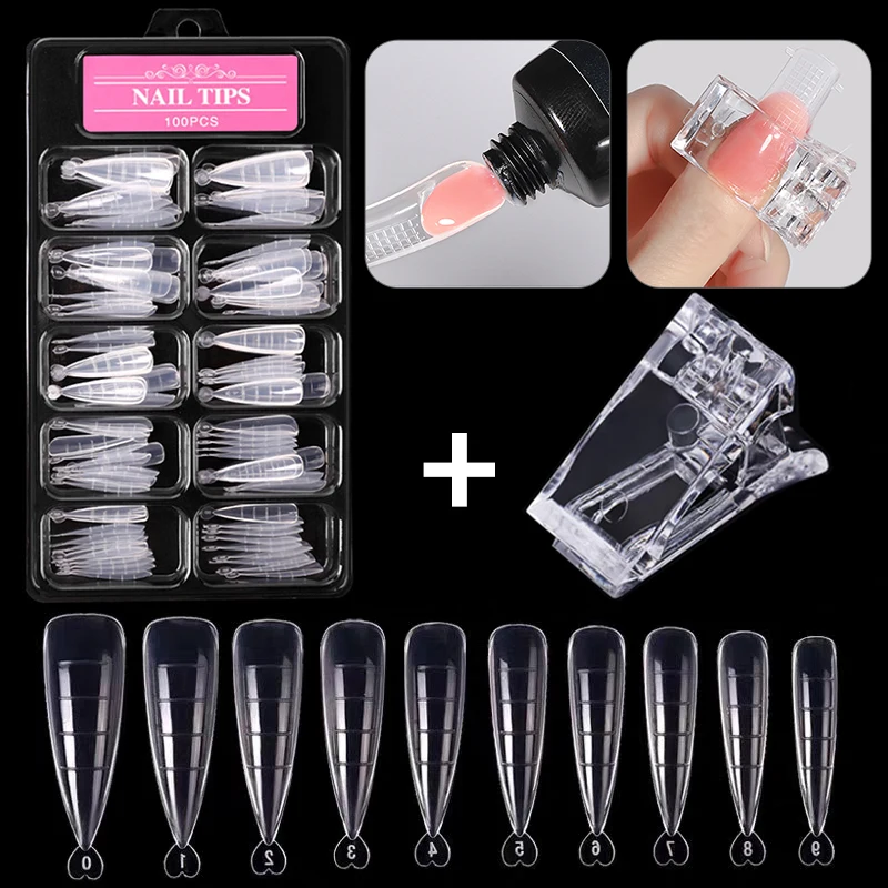 Full Cover Sculpted Nail Form With Nail Clip Set 10 Different Size Nail Extension Mold UV Gel Extend Fake Nail Extension Tools
Full Cover Sculpted Nail Form With Nail Clip Set 10 Different Size Nail Extension Mold UV Gel Extend Fake Nail Extension Tools