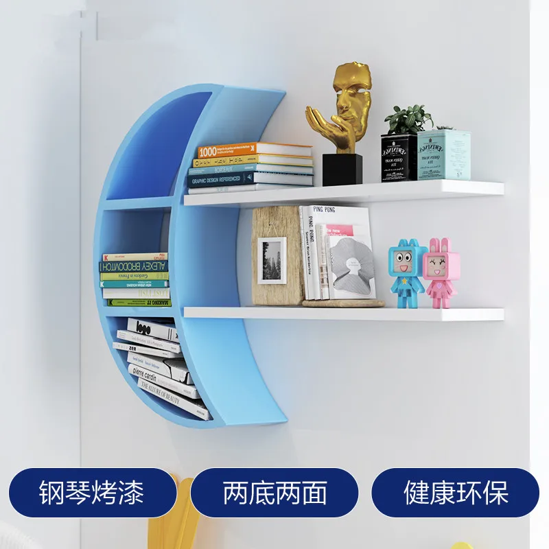 Creative Moon Wall-mounted Rack Wooden Board Storage Shelf Living Room Children's Room Decorations Shelves Bookshelf
Creative Moon Wall-mounted Rack Wooden Board Storage Shelf Living Room Children's Room Decorations Shelves Bookshelf