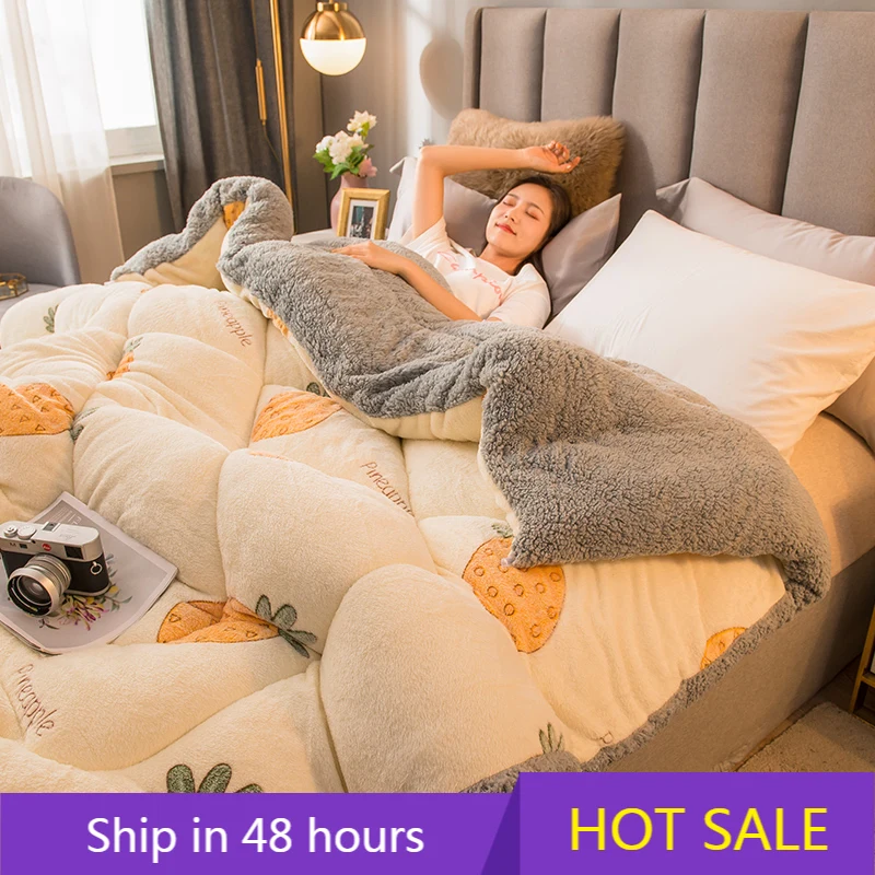 Тепловое двухстороннее одеяло из овечьей шерсти, очень теплое зимнее одеяло, весеннее осеннее одеяло, двойное одеяло
Тепловое двухстороннее одеяло из овечьей шерсти, очень теплое зимнее одеяло, весеннее осеннее одеяло, двойное одеяло