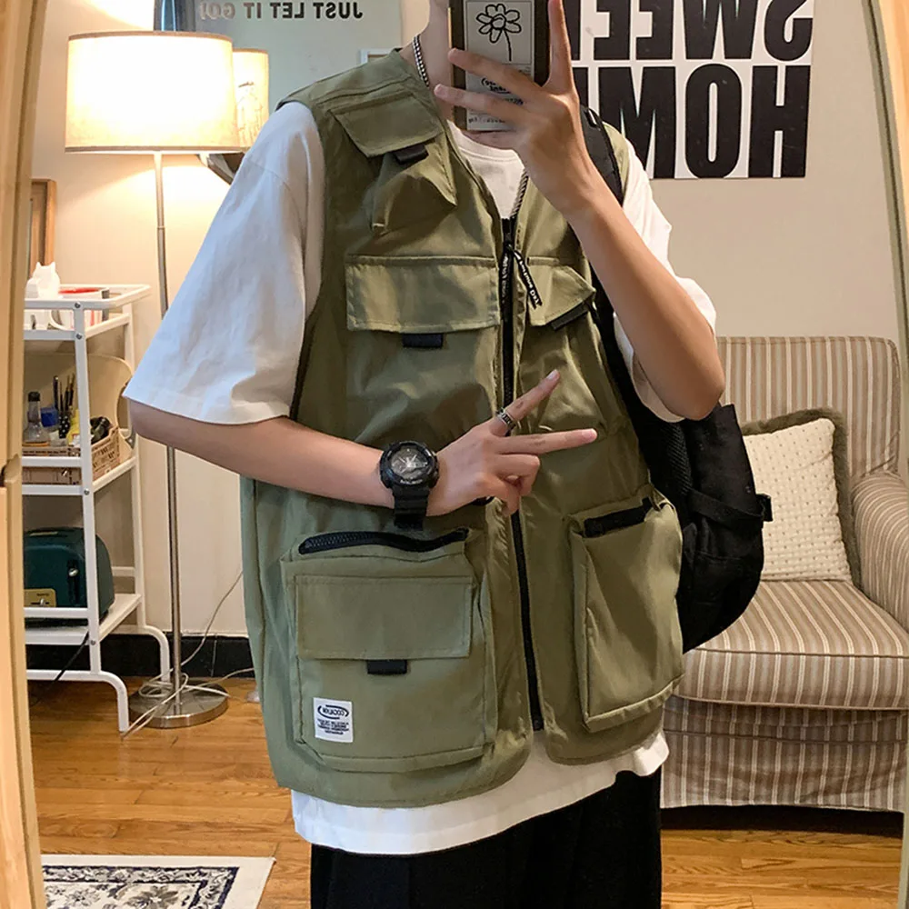 Waistcoat Male Vest Men Fashion Cotton Sleeveless Jackets Black Casual Fishing Vests With Many Pockets Unloading Waistcoat Male
Waistcoat Male Vest Men Fashion Cotton Sleeveless Jackets Black Casual Fishing Vests With Many Pockets Unloading Waistcoat Male