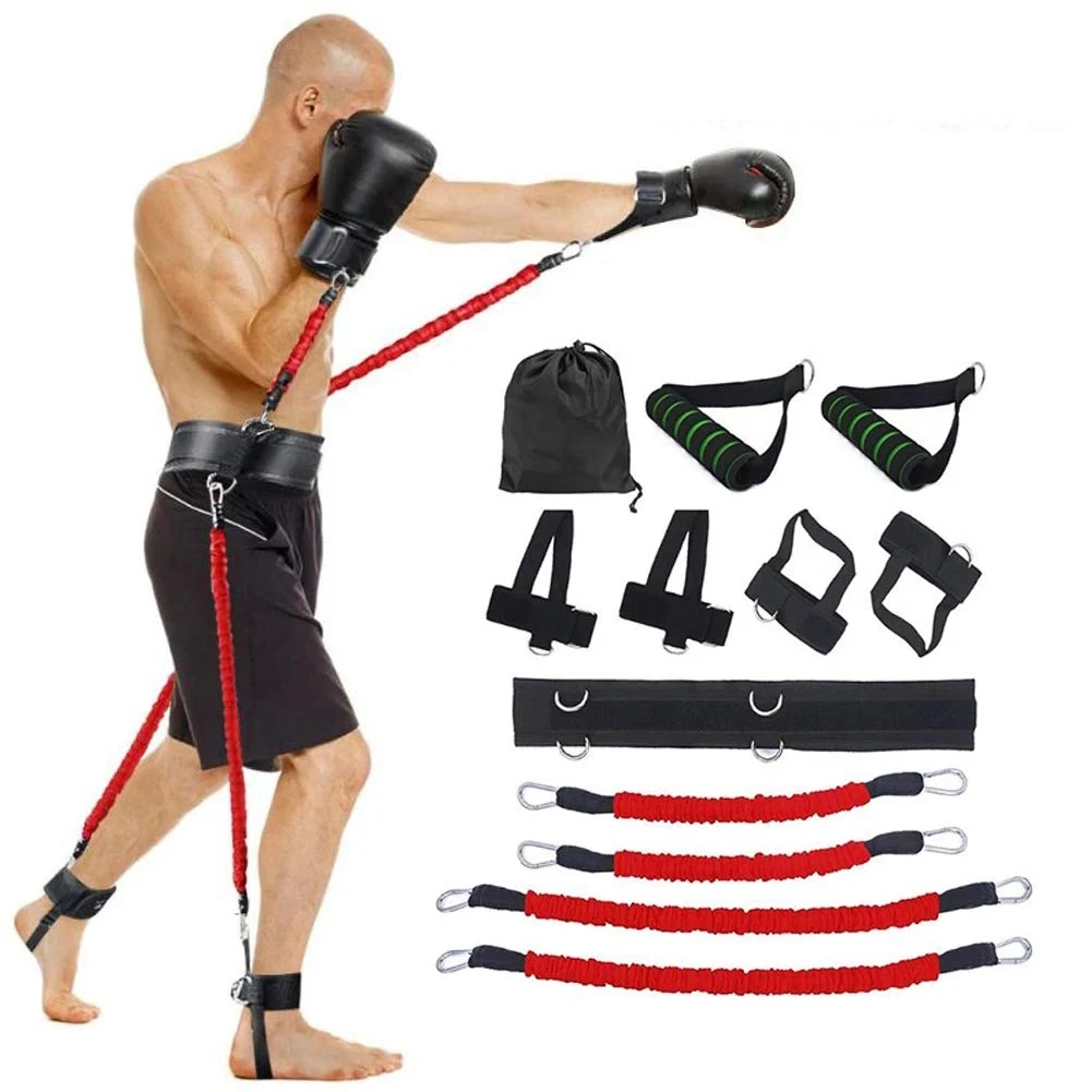 150lb Arm Waist Trainer Bouncing Agile Trainer Boxing Kick Trainer Resistance Rope Suit Fitness Workout Professional Trainer
150lb Arm Waist Trainer Bouncing Agile Trainer Boxing Kick Trainer Resistance Rope Suit Fitness Workout Professional Trainer