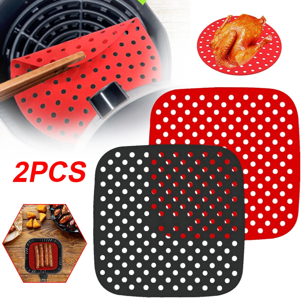 2 PC baking paper Air Fryer Liners Perforated Wood Pulp Papers Non-Stick Steaming Basket Mat Baking Cooking Kitchen Accessor
2 PC baking paper Air Fryer Liners Perforated Wood Pulp Papers Non-Stick Steaming Basket Mat Baking Cooking Kitchen Accessor