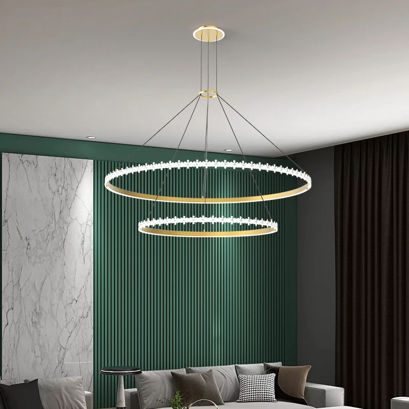 2021 new Nordic simple double-layer led living room chandelier creative personality ring pattern bedroom dining room lamps
2021 new Nordic simple double-layer led living room chandelier creative personality ring pattern bedroom dining room lamps