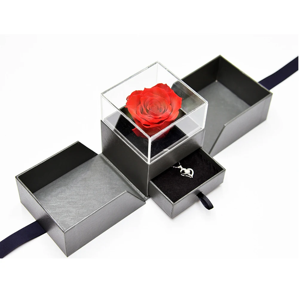 Forever Blossom Handmade Preserved Rose Jewelry Gift Box Never Withered Upscale Immortal Flowers For Lover Girls Gift
Forever Blossom Handmade Preserved Rose Jewelry Gift Box Never Withered Upscale Immortal Flowers For Lover Girls Gift