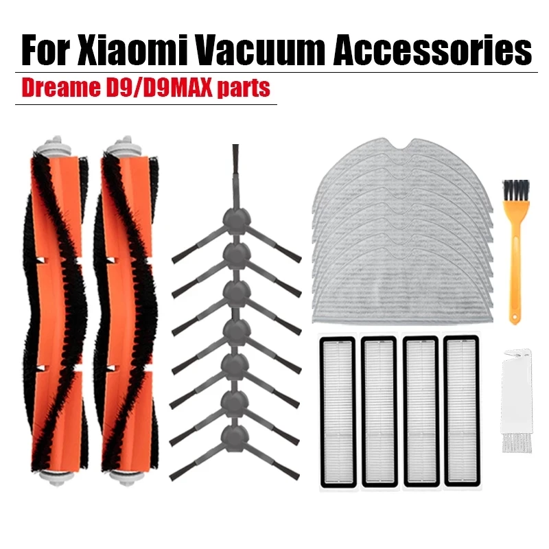 Запчасти для робота-пылесоса Xiaomi Dreame D9 D9 MAX, насадка на швабру, фильтр НЕРА, основная щетка, сменная деталь 
Запчасти для робота-пылесоса Xiaomi Dreame D9 D9 MAX, насадка на швабру, фильтр НЕРА, основная щетка, сменная деталь