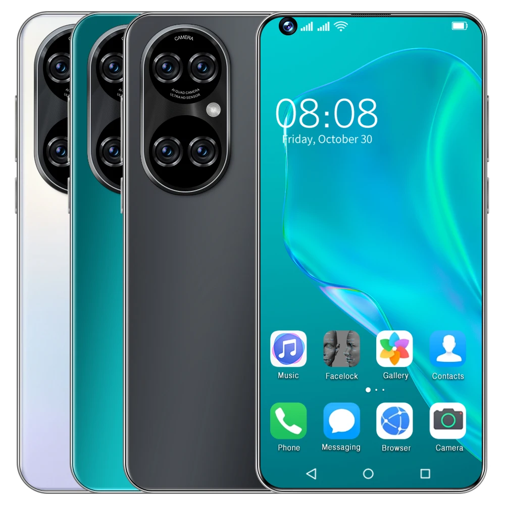 P50 Pro+ 7.3Inch 12GB 512GB Smartphones 32MP+50MP Android 10 6800mAh Ten Core Really MTK6889 5G Dual SIM Global Version Telefon
P50 Pro+ 7.3Inch 12GB 512GB Smartphones 32MP+50MP Android 10 6800mAh Ten Core Really MTK6889 5G Dual SIM Global Version Telefon