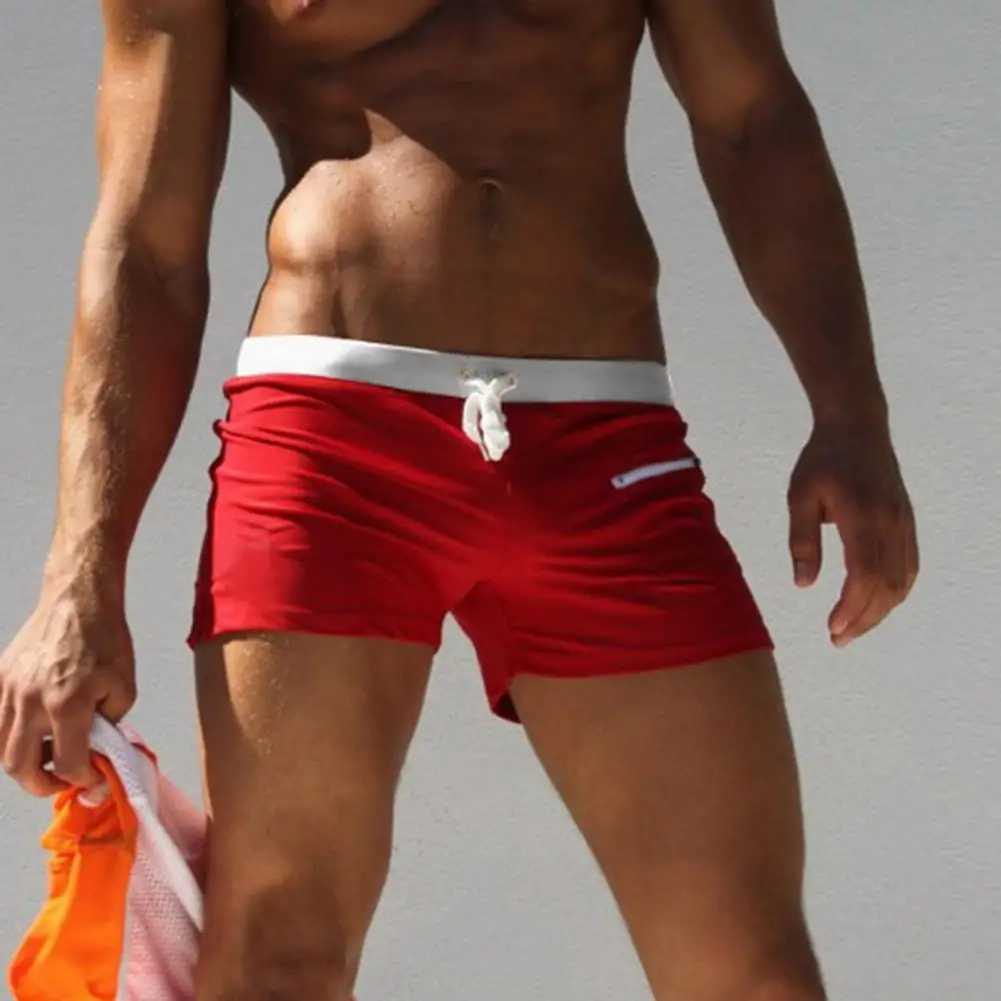 Men Swimwear Color Block Drawstring Swimming Trunks Surf Board Boxers Shorts Male Casual Shorts
Men Swimwear Color Block Drawstring Swimming Trunks Surf Board Boxers Shorts Male Casual Shorts