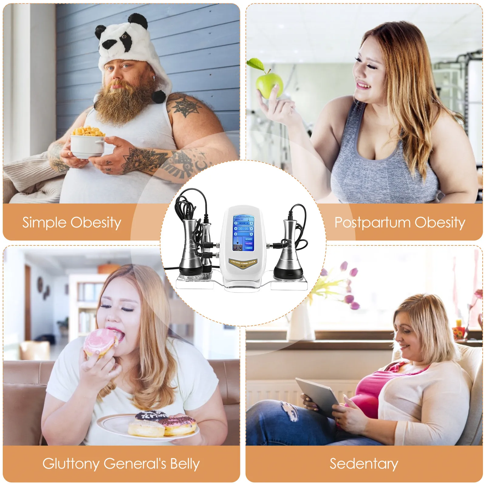 3 in 1 Desktop Fat Exploding Device Ultrasonic Fat Machine Shaping 40K RF Negative Pressure Radio Frequency Beauty Machine 
3 in 1 Desktop Fat Exploding Device Ultrasonic Fat Machine Shaping 40K RF Negative Pressure Radio Frequency Beauty Machine