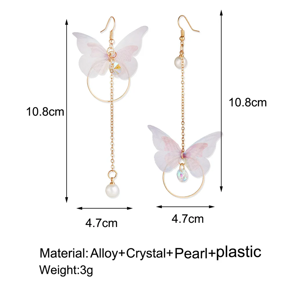New Asymmetric Butterfly Earrings Creative Retro Fairy Temperament Long Earrings For Women Girl Fashion Jewelry Gift 2021
New Asymmetric Butterfly Earrings Creative Retro Fairy Temperament Long Earrings For Women Girl Fashion Jewelry Gift 2021