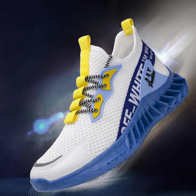 Trend Mesh Men Running Shoes Brand Designer Fluorescent Blade Sneakers Breathable Outdoor Training Sport Shoes Zapatillas Hombre
Trend Mesh Men Running Shoes Brand Designer Fluorescent Blade Sneakers Breathable Outdoor Training Sport Shoes Zapatillas Hombre