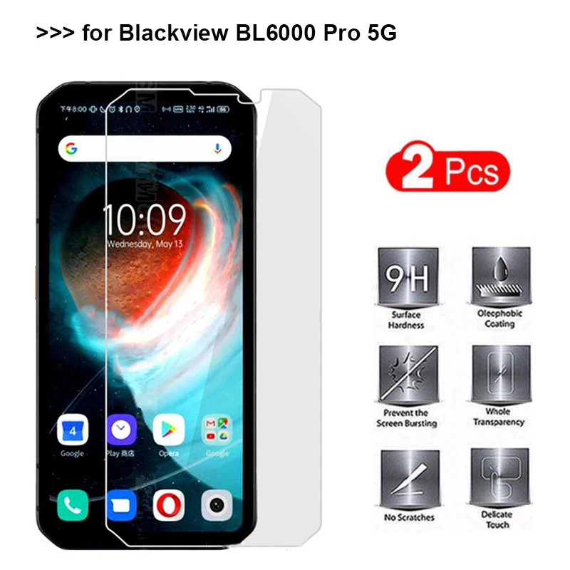 2 1 шт. закалки Стекло для BLACKVIEW BL6000 PRO 5G Экран протектор Защитная Предотвращающая
