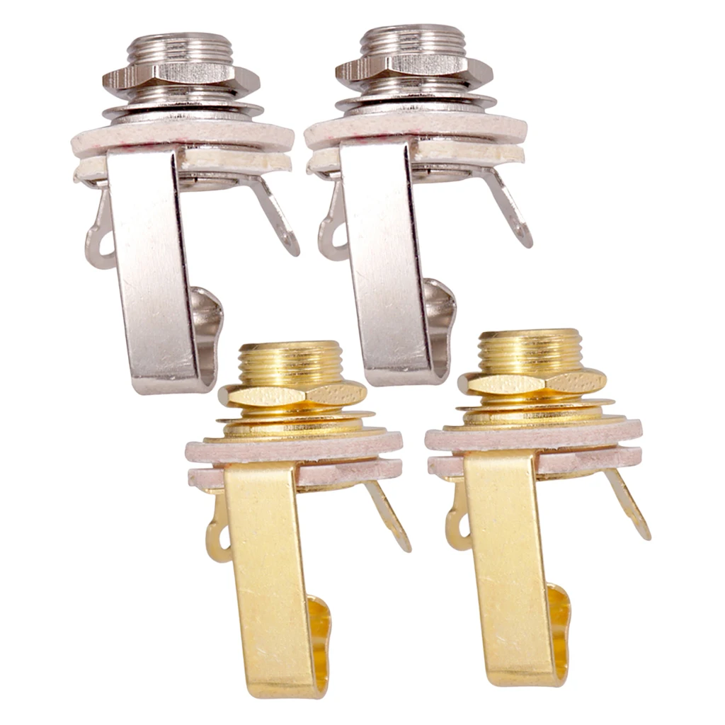 Tooyful 2Pcs/Set 6.35mm Jack Guitar Output Socket Plug Mono for Electric Guitar Bass
Tooyful 2Pcs/Set 6.35mm Jack Guitar Output Socket Plug Mono for Electric Guitar Bass