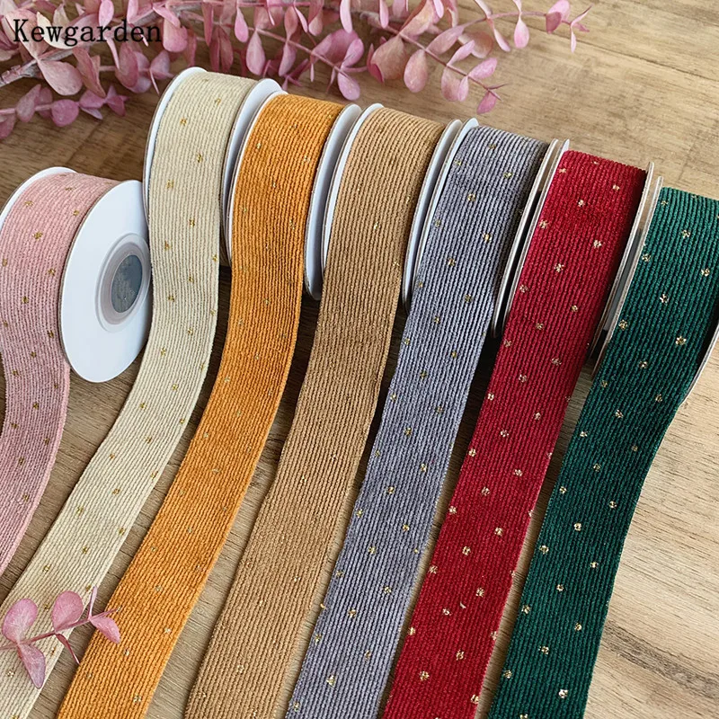 Kewgarden 1" 1.5" 38 25 10 mm Gold Dots Corduroy Stripe Ribbon DIY Hairbow Tie Accessories Handmade Tape Packing Webbing 10 Yard 
Kewgarden 1" 1.5" 38 25 10 mm Gold Dots Corduroy Stripe Ribbon DIY Hairbow Tie Accessories Handmade Tape Packing Webbing 10 Yard