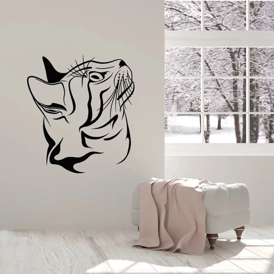 Cat Head Wall Decal House Pet Shop Veterinary Clinic Kids Bedroom Interior Decor Door Window Vinyl Sticker Art Animal Mural Q297
Cat Head Wall Decal House Pet Shop Veterinary Clinic Kids Bedroom Interior Decor Door Window Vinyl Sticker Art Animal Mural Q297