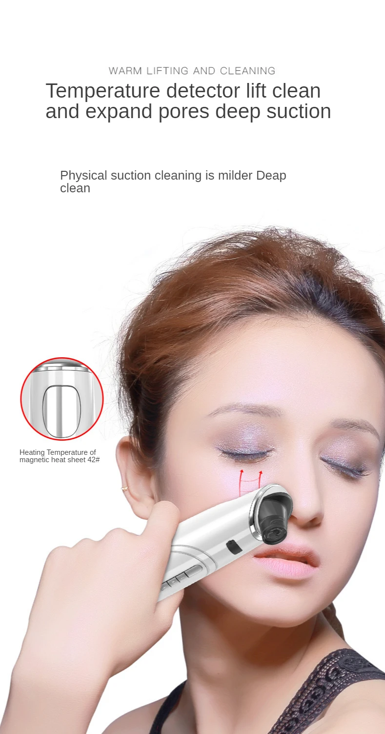 Household Electric Facial Blackhead Remover Acne Cleaner Blackhead Black Point Pore Cleaner Tool Machine
Household Electric Facial Blackhead Remover Acne Cleaner Blackhead Black Point Pore Cleaner Tool Machine