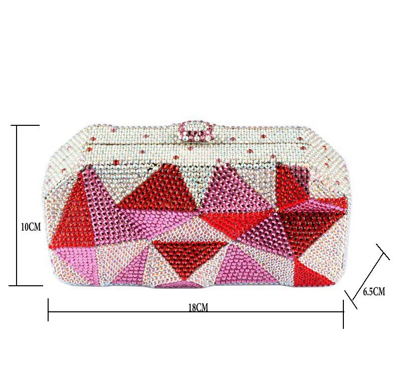 Lady Colorful Crystal Rhinestone Wedding Clutch Purse Fashion Metal Evening Clutches Bags Handbags Ladies Party Bag Grey Handbag 
Lady Colorful Crystal Rhinestone Wedding Clutch Purse Fashion Metal Evening Clutches Bags Handbags Ladies Party Bag Grey Handbag