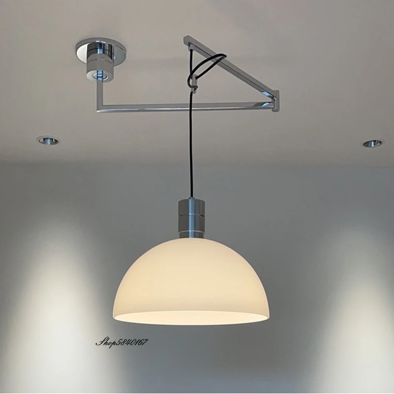 

Nordic Rotatable Folding Pendant Lights Designer Vintage Lustre Metal Lamps for Bedroom Living Room Decor Kitchen Suspension Led