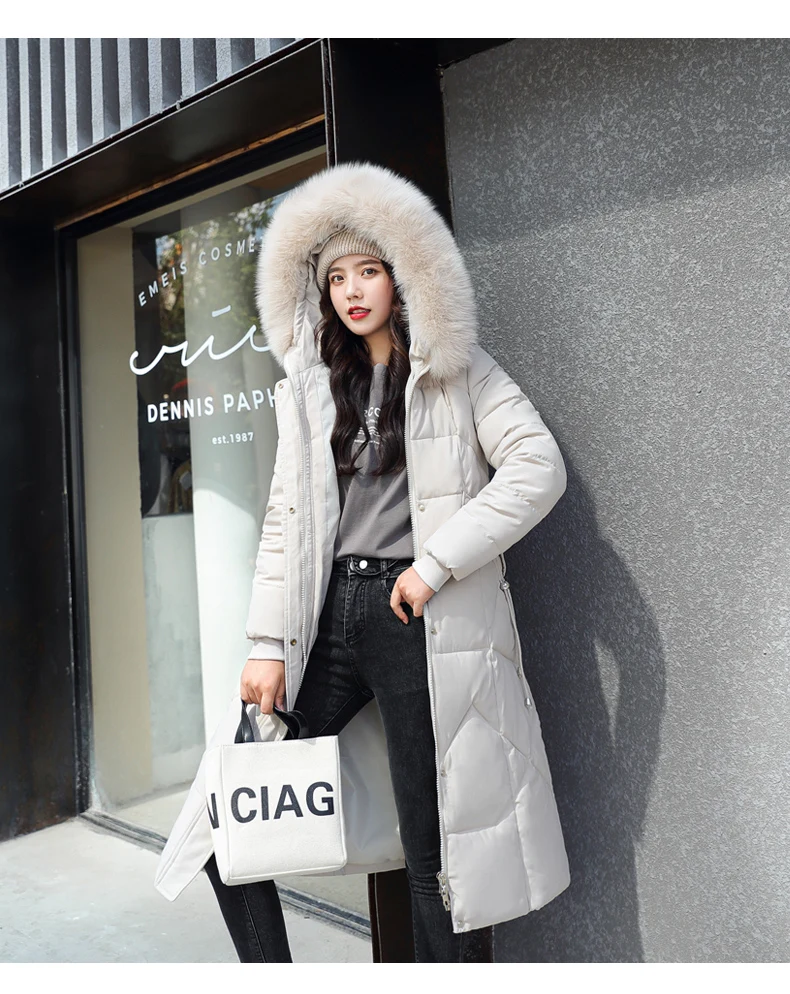 2021 Winter Padded Jacket Women's Mid-Length New Large Fur Collar Loose Cotton Coat Thickened Over The Knee Loose Parkas
2021 Winter Padded Jacket Women's Mid-Length New Large Fur Collar Loose Cotton Coat Thickened Over The Knee Loose Parkas