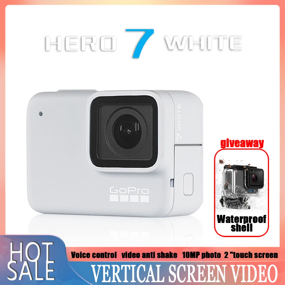 Gopro HERO 7 белая Экшн-камера для улицы Спортивная камера с Ultra HD видео gopro |
