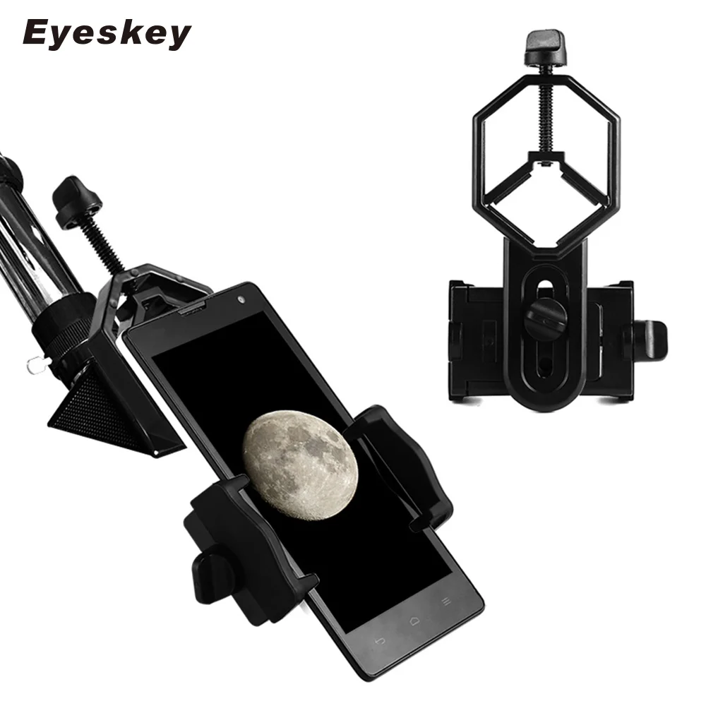 

Eyeskey Universal Cell Phone Adapter Clip Mount Binocular Monocular Spotting Scope Telescope Support Eyepiece Diameter: 25-48mm