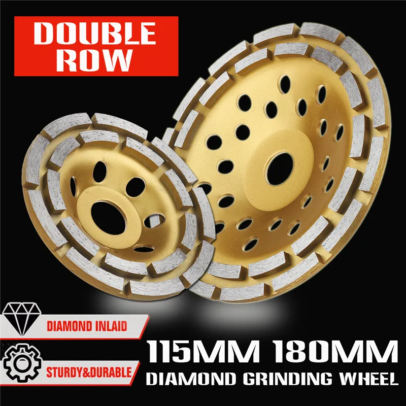 115/180mm Diamond Concrete Grinding Cup Wheel Disc Segment Masonry Granite Stone Angle Polishing Cutting Grinder Saw Blade
115/180mm Diamond Concrete Grinding Cup Wheel Disc Segment Masonry Granite Stone Angle Polishing Cutting Grinder Saw Blade