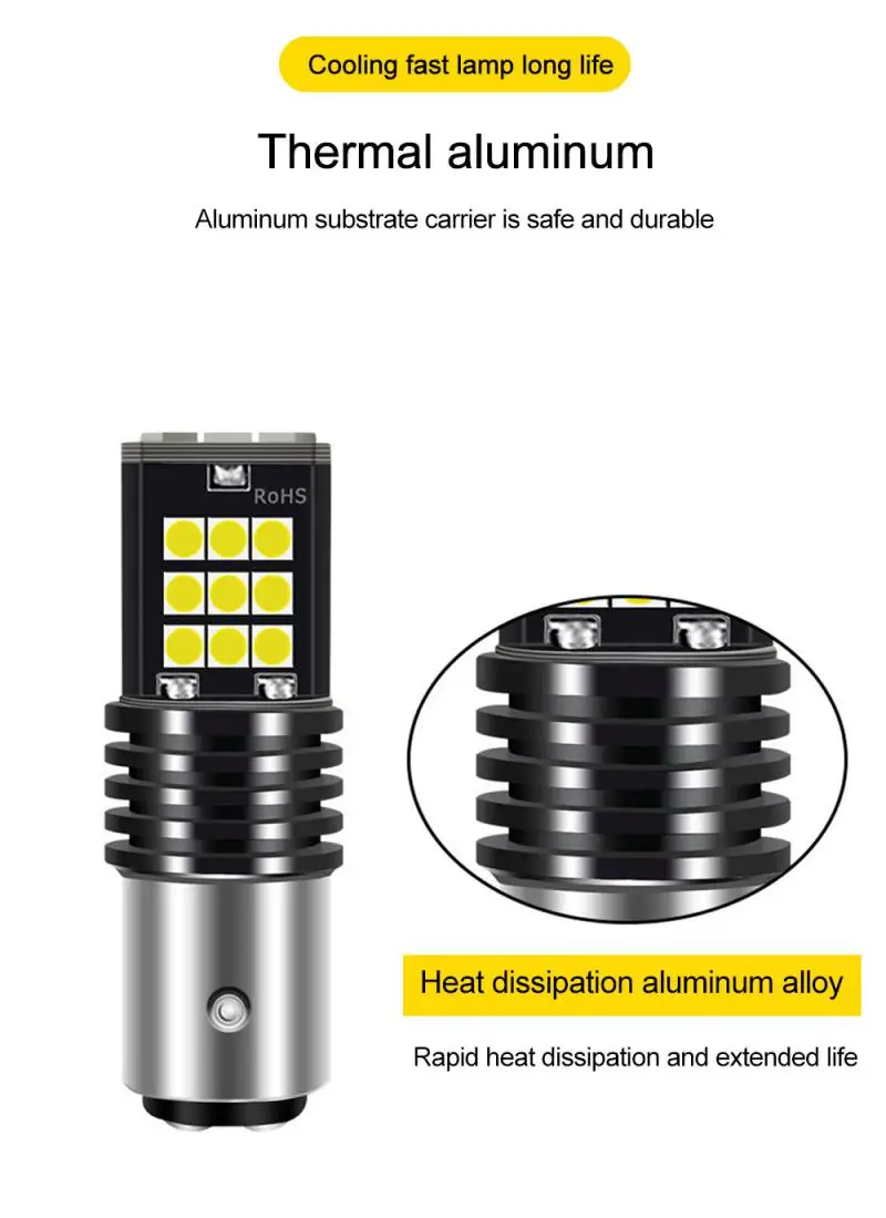 1Pcs LED Car Signal Lamp 1157 T15 T20 Turn Signal Lamp 12V 21W Led Brake Lamp Reversing Lamp Car Tail Lamp License Plate Lamp
1Pcs LED Car Signal Lamp 1157 T15 T20 Turn Signal Lamp 12V 21W Led Brake Lamp Reversing Lamp Car Tail Lamp License Plate Lamp