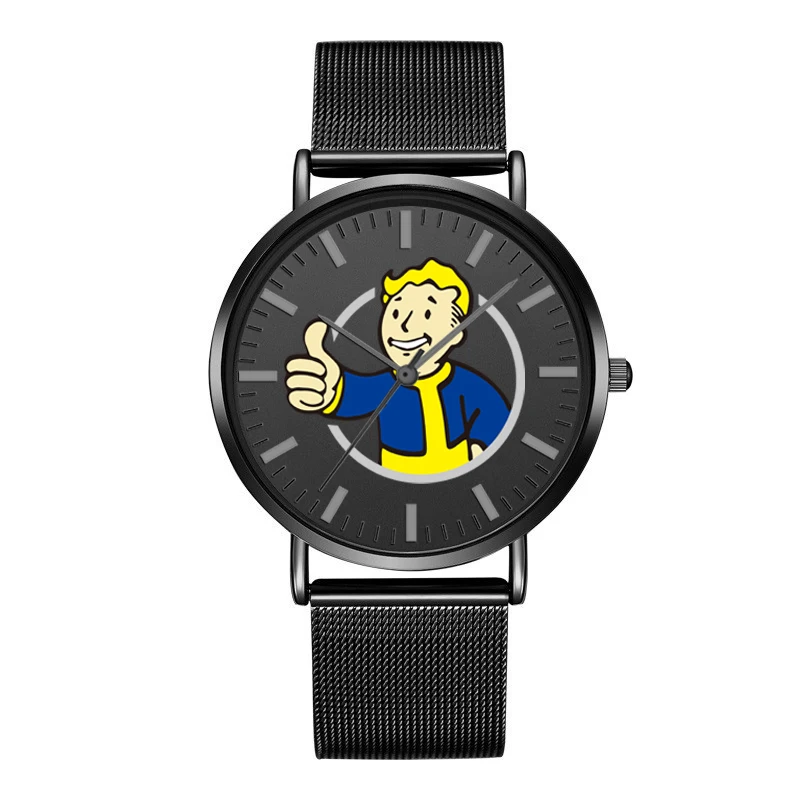 Женские и мужские кварцевые наручные часы Fallout 4 Vault, часы с кожаным ремешком из нержавеющей стали, аналоговые водонепроницаемые повседневны...
Женские и мужские кварцевые наручные часы Fallout 4 Vault, часы с кожаным ремешком из нержавеющей стали, аналоговые водонепроницаемые повседневны...