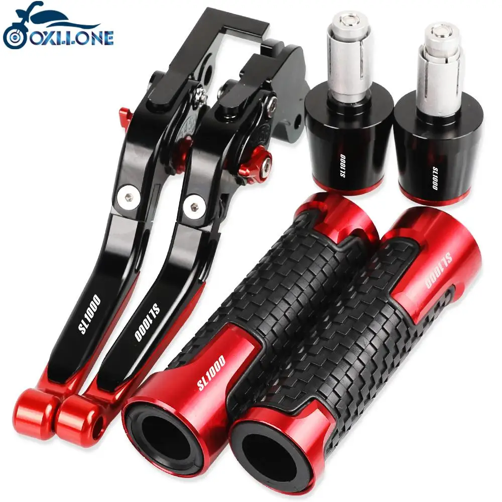 

SL 1000 Motorcycle Aluminum Brake Clutch Levers Handlebar Hand Grips ends For APRILIA SL1000 2000 2001 2002 2003 2004