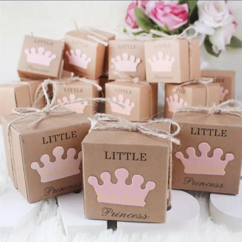 50pcs Little Princess Rustic Crown Kraft Paper Candy Gift Boxes for Baby Shower Birthday Christmas Party Packing Bags Supplies
50pcs Little Princess Rustic Crown Kraft Paper Candy Gift Boxes for Baby Shower Birthday Christmas Party Packing Bags Supplies