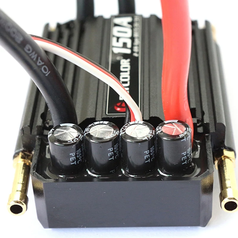 Flycolor 150A Brushless ESC for RC Boat 2-6S with 5.5V/5A BEC
Flycolor 150A Brushless ESC for RC Boat 2-6S with 5.5V/5A BEC