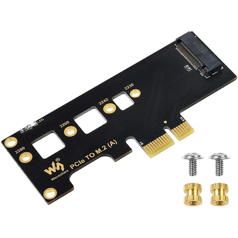 Waveshare for Raspberry Pi CM4 PCI-E to M.2 Adapter Card SSD Solid State Drive Card Suitable for PCI-E X1/X4/X8/X16 Interface
Waveshare for Raspberry Pi CM4 PCI-E to M.2 Adapter Card SSD Solid State Drive Card Suitable for PCI-E X1/X4/X8/X16 Interface