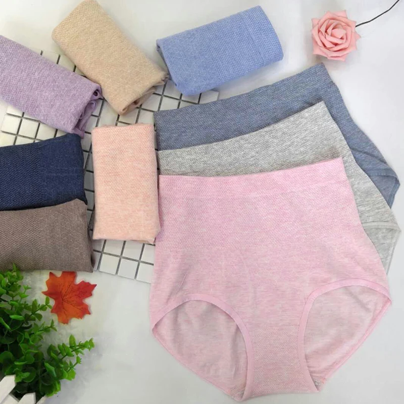 Female High Waist Underwear Solid Color Simple Abdomen Waist Underwear Women's Cotton Skin-friendly Seamless Underwear
Female High Waist Underwear Solid Color Simple Abdomen Waist Underwear Women's Cotton Skin-friendly Seamless Underwear