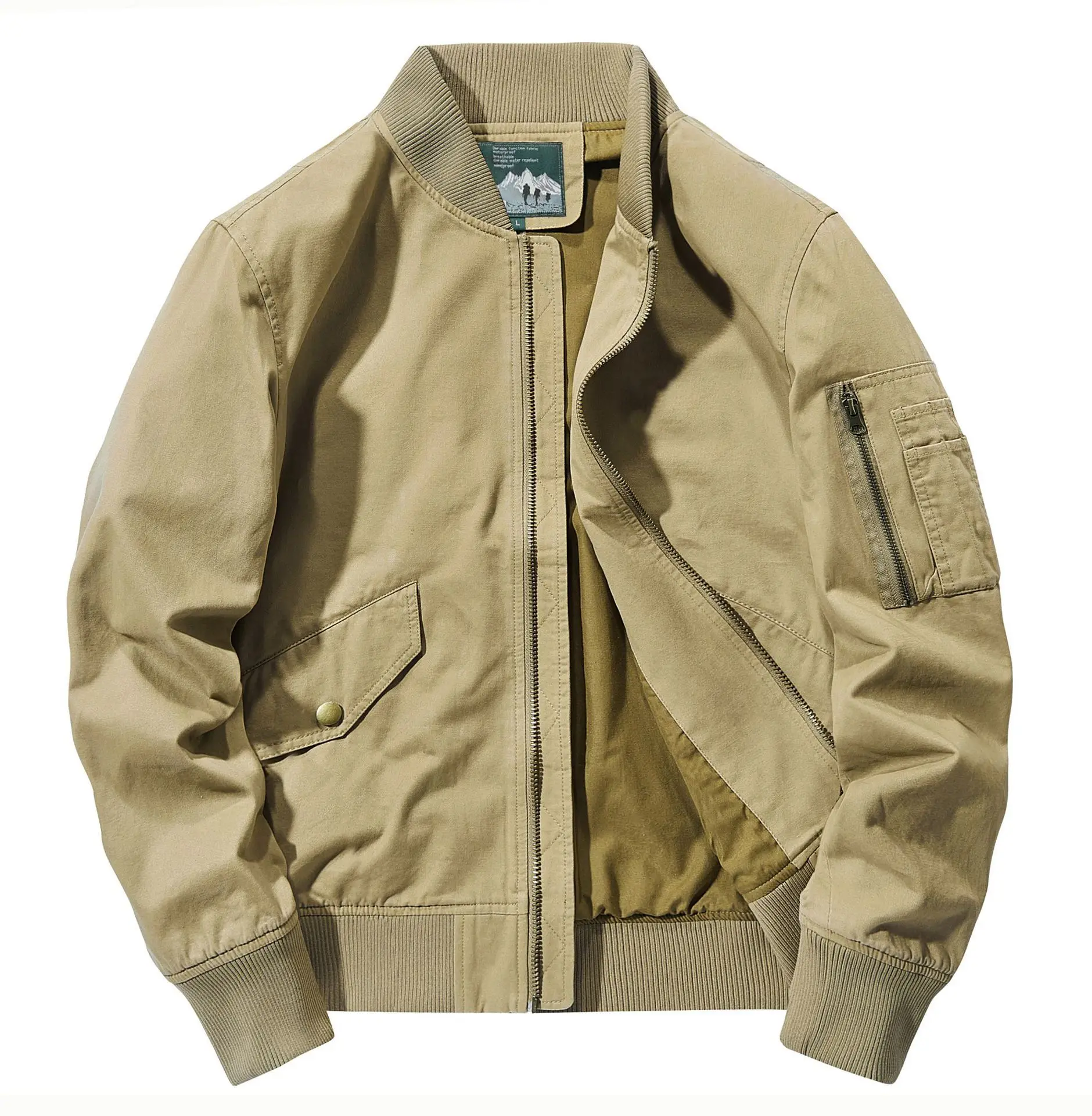 Cotton Thickened Autumn And Winter Flight Jacket Large Tooling Casual Jacket Men's Baseball Jacket Men's Clothes
Cotton Thickened Autumn And Winter Flight Jacket Large Tooling Casual Jacket Men's Baseball Jacket Men's Clothes