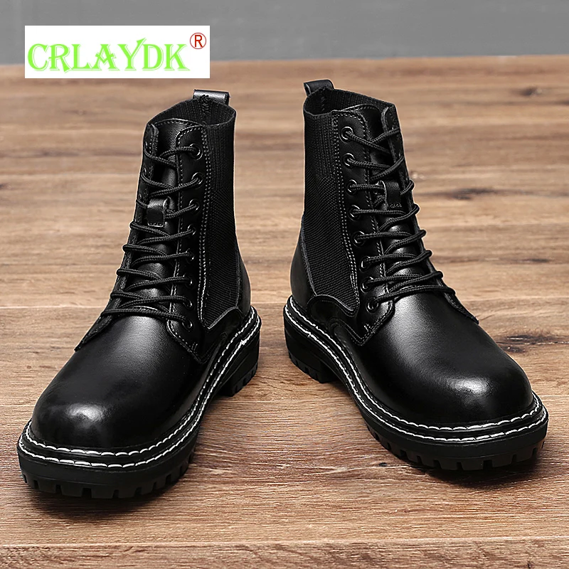 CRLAYDK Fashion Vintage Men's Boots Leather Business Dress Winter Shoes Outdoor Walking Waterproof Ankle Casual Lace-up Booties
CRLAYDK Fashion Vintage Men's Boots Leather Business Dress Winter Shoes Outdoor Walking Waterproof Ankle Casual Lace-up Booties