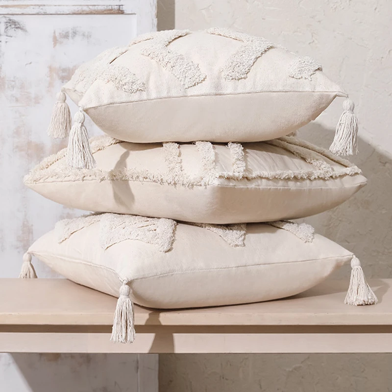 Tassels Decorative Cushion Cover 45x 45cm/30x50cm Beige Sofa Pillow Cover Handmade Home Decoration For Living Room Bed
Tassels Decorative Cushion Cover 45x 45cm/30x50cm Beige Sofa Pillow Cover Handmade Home Decoration For Living Room Bed