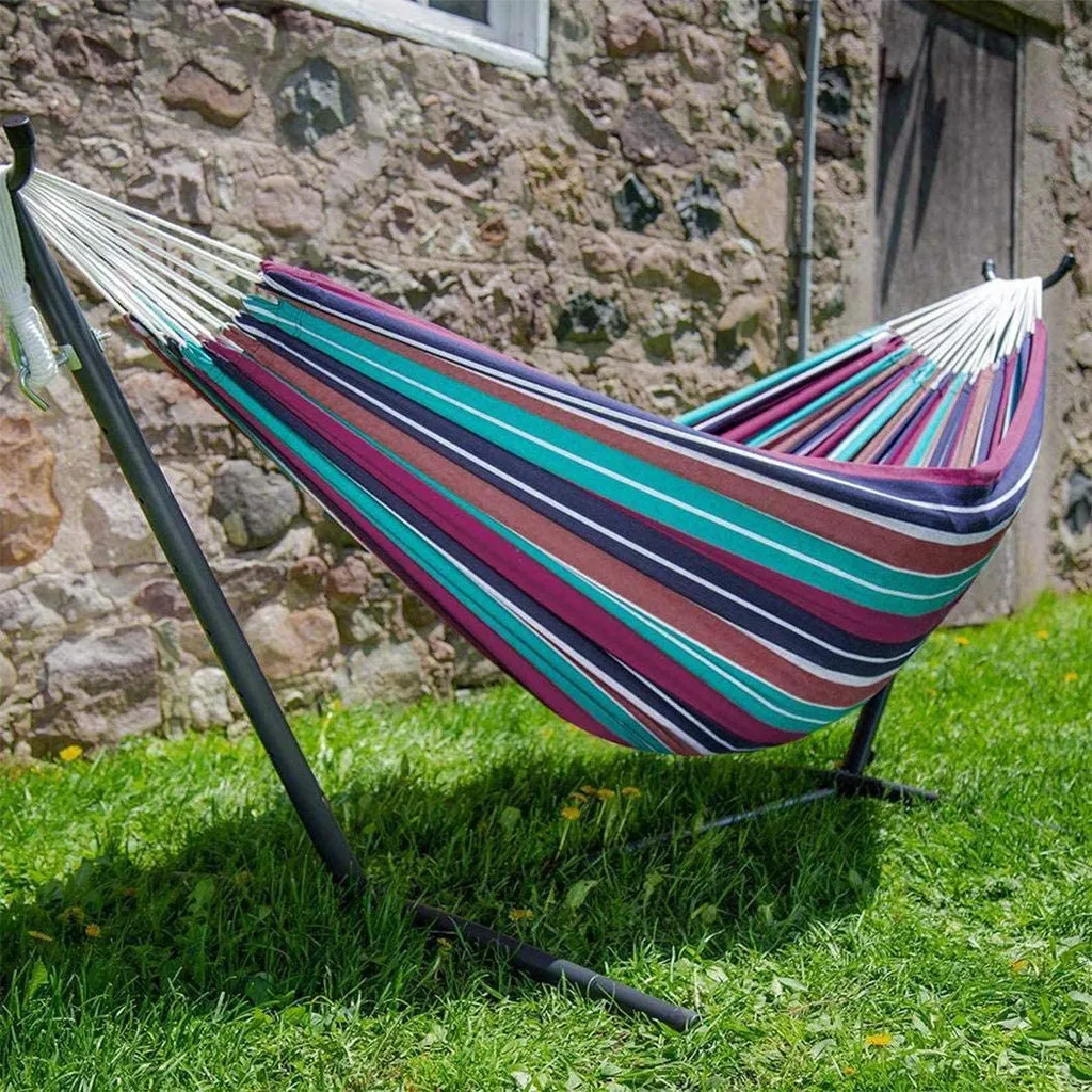 Undefined Two-person Hammock Camping Thicken Swinging Chair Outdoor Hanging Bed Canvas Rocking Chair Not with Stand 200*150cm#66
Undefined Two-person Hammock Camping Thicken Swinging Chair Outdoor Hanging Bed Canvas Rocking Chair Not with Stand 200*150cm#66