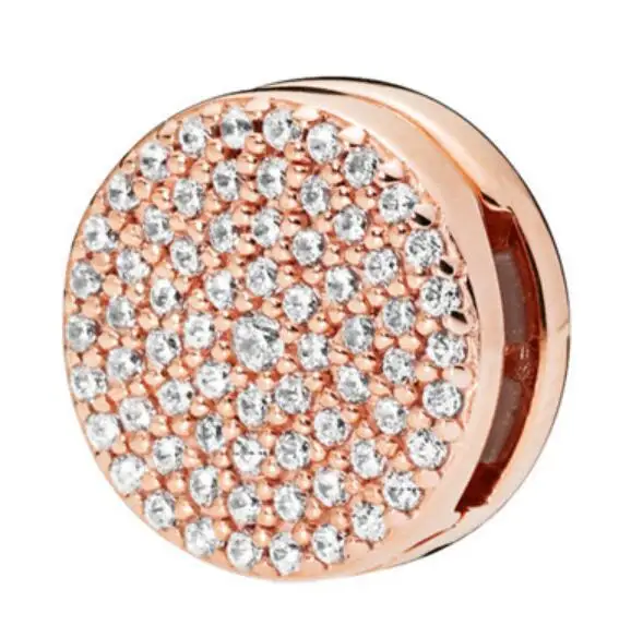 Genuine 925 Sterling Silver Rose Gold Charm Reflexions Dazzling Elegance Clip Beads Fit Pan Bracelet & Bangle Jewelry
Genuine 925 Sterling Silver Rose Gold Charm Reflexions Dazzling Elegance Clip Beads Fit Pan Bracelet & Bangle Jewelry