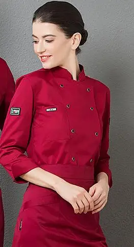 Chef Clothes Male Female Long-sleeved Kitchen Uniform Hotel Western Restaurant Staff Overalls Food Service Breathable Wear H2021
Chef Clothes Male Female Long-sleeved Kitchen Uniform Hotel Western Restaurant Staff Overalls Food Service Breathable Wear H2021